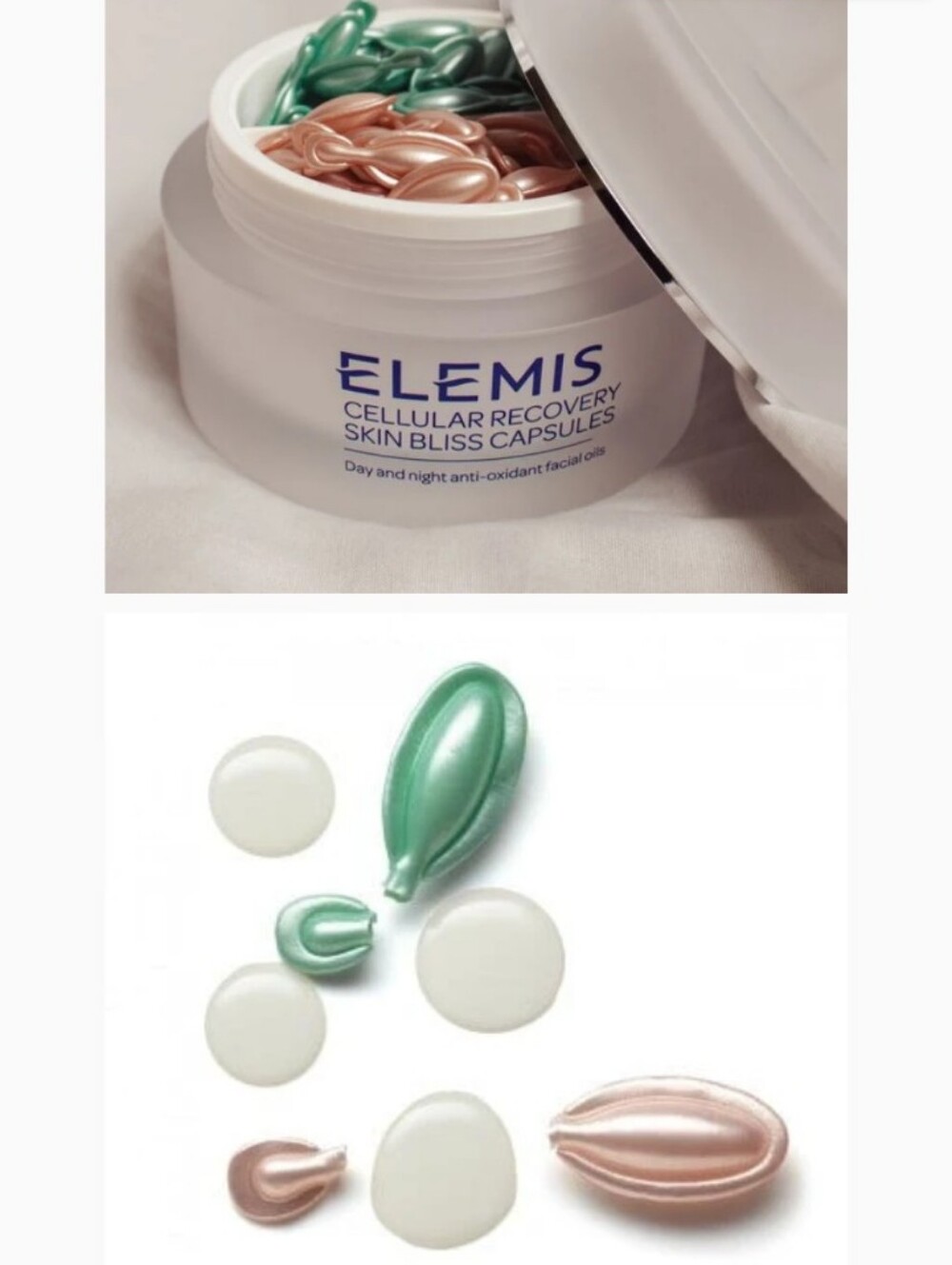 ELEMIS Skin Bliss Capsules Day & Night Facial Oils - White